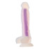 Фаллоимитатор реалистичный светящийся Dream Toys на присоске, фиолетовый, 19 х 3.8 см (205688) – фото 3