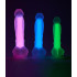 Фалоімітатор реалістичний світиться Dream Toys на присоску, зелений, 17 х 3.5 см (205689) – фото 3