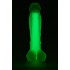 Фалоімітатор реалістичний світиться Dream Toys на присоску, зелений, 17 х 3.5 см (205689) – фото 2