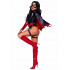 Сексуальний костюм Leg Avenue Bat Woman, M, з 4 предметів, чорно-червоний (207538) – фото 4
