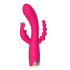 Вибратор-кролик рельефный с елочкой Aphrodite Toy Joy розовый, 21 х 3.7 см (215828) – фото 9