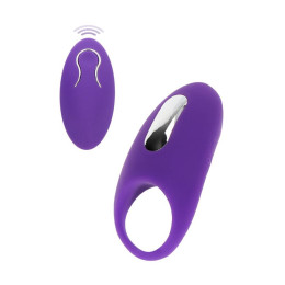 Вибро-эрекционное кольцо с дистанционным пультом Toy Joy фиолетовое, 8.9 х 4.2 см – фото
