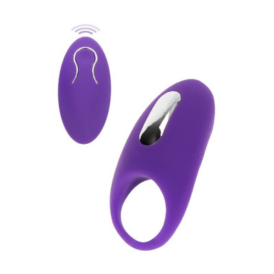 Вибро-эрекционное кольцо с дистанционным пультом Toy Joy фиолетовое, 8.9 х 4.2 см (215890) – фото 1