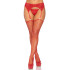 Сексуальный пояс для чулок One Size Leg Avenue Roxy Rhinestone, со стразами, красный (216010) – фото 4