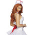 Набір аксесуарів сексі медсестри Leg Avenue 3 предмета, біло-червоний (216032) – фото 2