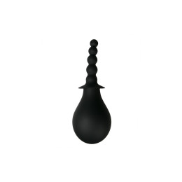 Анальный душ с насадкой в виде шариков Easytoys черный, 22 х 2.5 см – фото