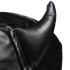 Маска дьявола на голову с открытыми глазами Master Series со шнуровкой, черная (214518) – фото 6