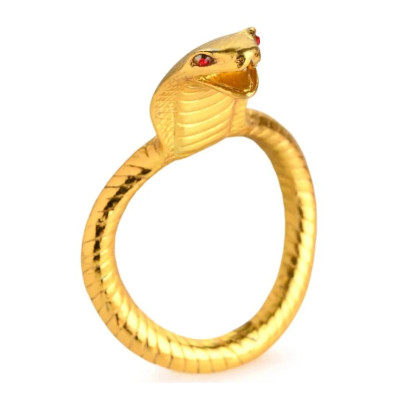 Эрекцонное кольцо с коброй Master Series золотое, 8.5 х 4.5 см (214516) – фото 1