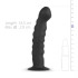 Страпон на ремнях Easytoys с волнистой насадкой, черный, 14.5 х 2.9 см (214265) – фото 3