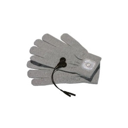 Рукавички для електросексу Mystim Magic Gloves сірі – фото