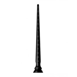 Анальний фалоімітатор гігантський Hosed, на присоску, силіконовий, чорний, 41 х 3.1 см – фото
