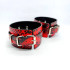 Комплект наручников и поножей IDEA SM красно-черный (205294) – фото 2