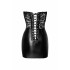 Сексуальне плаття вінілове з мереживом S, F300 Noir Handmade Solace зі шнурівкою, чорне (217236) – фото 6