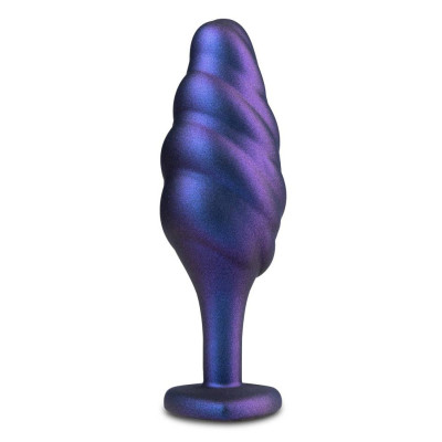 Анальна пробка з закрученим рельєфом, з каменем Anal Adventures фіолетова, 11.4 х 3.8 см (216853) – фото 1