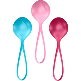 Набор вагинальных шариков Balls C03 разноцветные, 12.6 х 4 см – фото