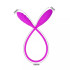 Двойной вибратор нереалистичный рельефный Snaky vibe Pretty Love фиолетовый, 60 х 3 см (216816) – фото 2