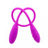 Подвійний вібратор нереалістичний рельєфний Snaky vibe Pretty Love фіолетовий, 60 х 3 см (216816) – фото 3