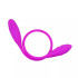 Подвійний вібратор нереалістичний рельєфний Snaky vibe Pretty Love фіолетовий, 60 х 3 см (216816) – фото 4