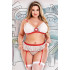 Сексуальный костюм медсестры Baci Lingerie 3 предмета, белый, красный, XL (205817) – фото 3