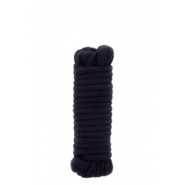 Бавовняна мотузка для бондажа, чорна, 5 м – фото