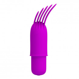 Мини-вибратор с клиторальными лепестками Gemma фиолетовый, 8,8 см – фото