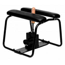 Секс-машина стул 4-in-1 Bangin Bench с насадкой в комплекте, черного цвета