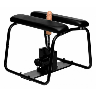Секс-машина стул 4-in-1 Bangin Bench с насадкой в комплекте, черного цвета (41178) – фото 1