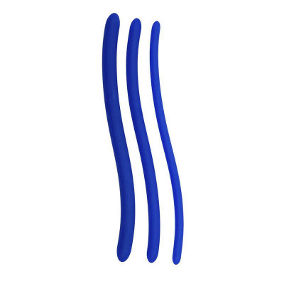 Уретральные стимуляторы из силикона (катетеры), синие 3 шт (37211) – фото 1