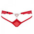 Сексуальні трусики червоні з відкритою зоною бікіні, напівпрозорі L/XL (29188) – фото 10