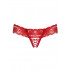 Сексуальные стринги кружевные с атласом и юбочкой, красные  L/XL (35592) – фото 7