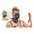 Leather Head Mask - Маска з кляпом і нашийником (2611) – фото 4
