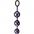 Анальні кульки 3 кулі ABS пластик фіолетові 18,5 см (37078) – фото 6