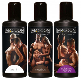 Набір масажних масел - Magoon Massage-le Set, 3 флакона 50 мл – фото