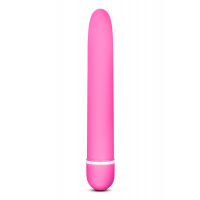 Вібратор класичний, мультишвидкісний, пластик, рожевий, 17,7 см (42046) – фото 1
