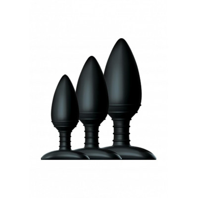 Набор анальных пробок Nexus Butt Plug Trio, 3 шт, черный (43596) – фото 1