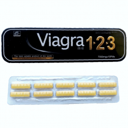 Таблетки для підвищення потенції VIGRA 1.2.3., ціна за 4шт – фото
