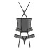 Эротический корсет с украшением из подвески  corset & thong  XXL (35847) – фото 11