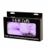 Металлические наручники с мягким мехом S&M CuffS, фиолетовые  (32882) – фото 2