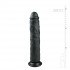 Фаллоимитатор большой реалистичный на присоске, черный, 28.5 см (43097) – фото 4