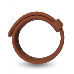 Эрекционное кольцо-ремешок VELV'OR - ROOSTER JASON SIZE ADJUSTABLE, коричневое – фото