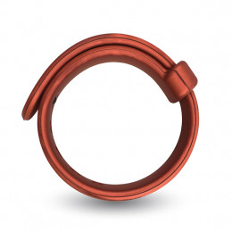 Эрекционное кольцо-ремешок VELV'OR - ROOSTER JASON SIZE ADJUSTABLE, красное – фото