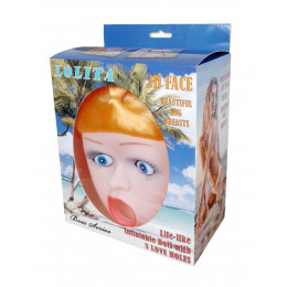 Кукла для секса LOLITA с 3D лицом, 3 отверстия, 165 см