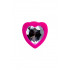Анальная пробка с камнем в виде сердца Diamond Heart, силикон, розовая (45472) – фото 2