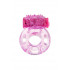 Эрекционное кольцо с вибро, TPE, розовое,1.7 см (45476) – фото 6