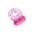 Эрекционное кольцо с вибро, TPE, розовое,1.7 см (45476) – фото 5