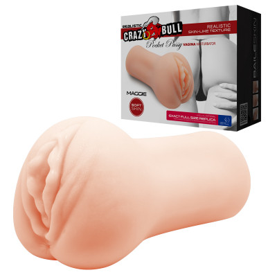 Мастурбатор вагина реалистичный Crazy Bull Maggie Pocket Pussy, 15.2 см (44103) – фото 1