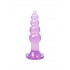 Анальная пробка-елочка Hi-Rubber, на присоске, фиолетовая, 14.5 см х 3.8 см (43906) – фото 2