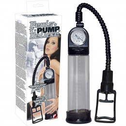 Вакуумная помпа с манометром Penis Pump Deluxe, пластик