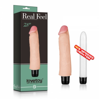 Вибратор реалистичный 13 Real Feel Vibrator Flesh, 20 см х 3.8 см (38084) – фото 1