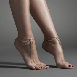 Браслеты для ног Bijoux Indiscrets Magnifique Feet Chain, золотистые